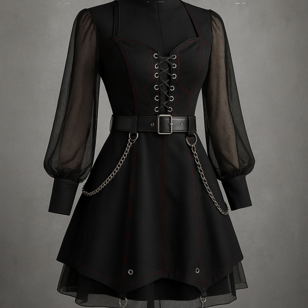Kleid Goth inspiriert