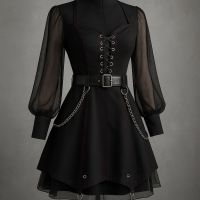 Kleid Goth inspiriert
